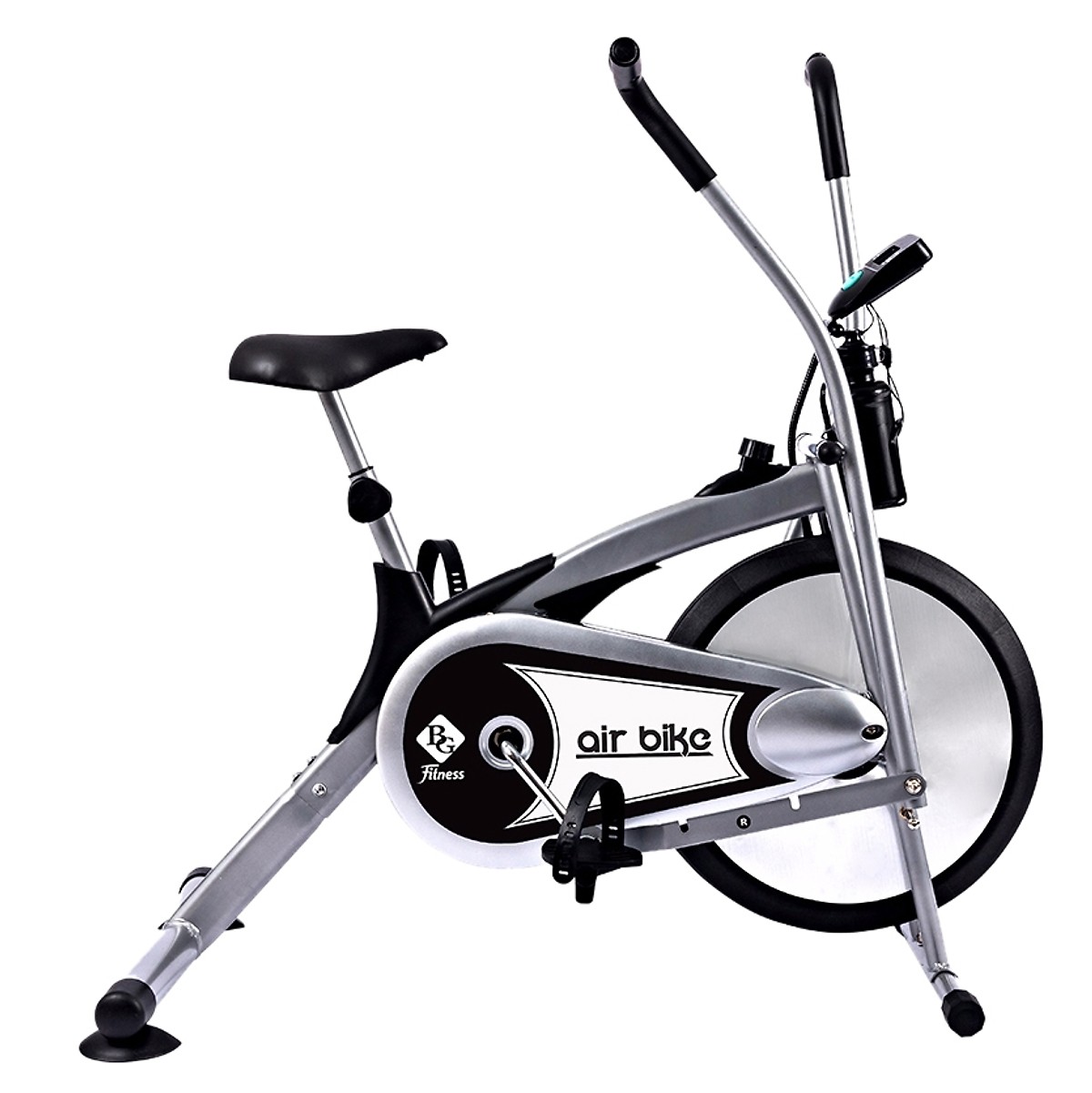 xe đạp tập thể dục air bike bg 8701 – xám